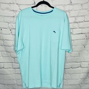 Tommy Bahama Men's Aqua Mist New Bali Skyline Tee NEW